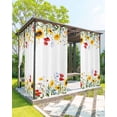 thumbnail image 1 of nqOlkjepod Outdoor Curtains for Patio Waterproof, Spring Floral Outdoor Privacy Panels Grommet, Summer Pastoral Botanical Blackout Outside Curtains for Porch/Cabana/Pergola/Gazebo 54"x84", 1 Panel, 1 of 8