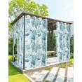 thumbnail image 1 of nqOlkjepod Outdoor Curtains for Patio Waterproof, Summer Blue Coral Outdoor Privacy Panels Grommet, Retro Coastal Starfish Conch Shell Blackout Outside Curtains for Porch/Cabana 54"x108", 2 Panels, 1 of 8