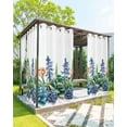 thumbnail image 1 of nqOlkjepod Outdoor Curtains for Patio Waterproof, Summer Botanical Succulents Outdoor Privacy Panels Grommet, Watercolor Spring Floral Blackout Outside Curtains for Porch/Cabana 54"x108", 2 Panels, 1 of 8