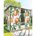 thumbnail image 1 of nqOlkjepod Outdoor Curtains for Patio Waterproof, Summer Peach Outdoor Privacy Panels Grommet, Pink Orange Fruits Botanical Green Blackout Outside Curtains for Porch/Cabana/Pergola 54"x84", 2 Panels, 1 of 8