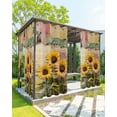 thumbnail image 1 of nqOlkjepod Outdoor Curtains for Patio Waterproof, Sunflower Outdoor Privacy Panels Grommet, Vintage Summer Botanical Pastoral Welcome Blackout Outside Curtains for Porch/Cabana 54"x108", 2 Panels, 1 of 8