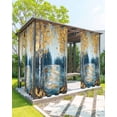 thumbnail image 1 of nqOlkjepod Outdoor Curtains for Patio Waterproof, Tree Oil Painting Outdoor Privacy Panels Grommet, Impressionist Style Falling Leaves Blackout Outside Curtains for Porch/Cabana 54"x108", 1 Panel, 1 of 8