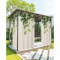 thumbnail image 1 of nqOlkjepod Outdoor Curtains for Patio Waterproof, Vintage Green Leaves Outdoor Privacy Panels Grommet, Farmhouse Pastoral Summer Vines Blackout Outside Curtains for Porch/Cabana 54"x108", 2 Panels, 1 of 8