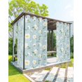 thumbnail image 1 of nqOlkjepod Outdoor Curtains for Patio Waterproof, White Daisy Outdoor Privacy Panels Grommet, Country Pastoral Spring Botanical Flowers Blackout Outside Curtains for Porch/Cabana 54"x108", 2 Panels, 1 of 8