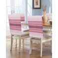 thumbnail image 1 of nqOlkjepod Pink Ombre Stripe Chair Covers Set of 4, Decorative Chair Back Cover, Farmhouse Striped Gradient Dining Room Chair Slipcovers Removable Chair Protectors Covers for Party Banquet, 1 of 7