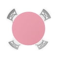 thumbnail image 1 of nqOlkjepod Pink Round Tablecloth, Fitted Table Cover with Elastic for 45"-54" Round Tables, Pure Pink Table Cloth Outdoor Indoor Dinning Party Waterproof Tablecloths, 1 of 6