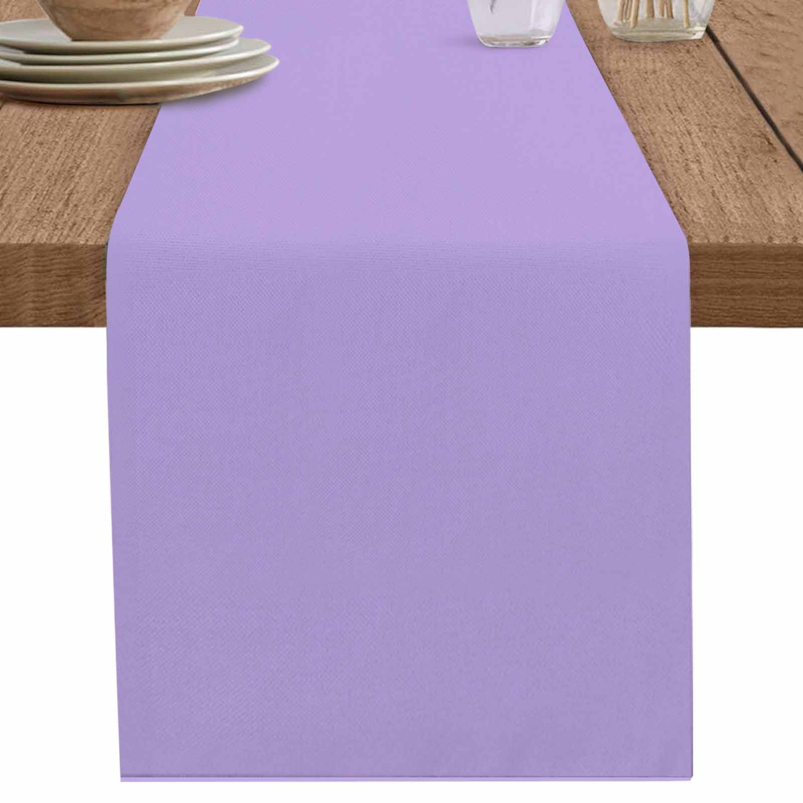 nqOlkjepod Purple Table Runner 72 Inches Long Farmhouse Dress Scarves ...