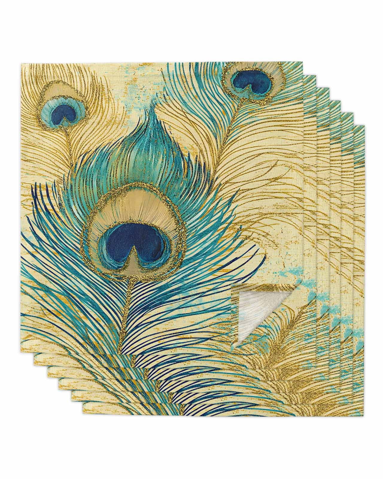 nqOlkjepod Retro Peacock Feathers Clot…