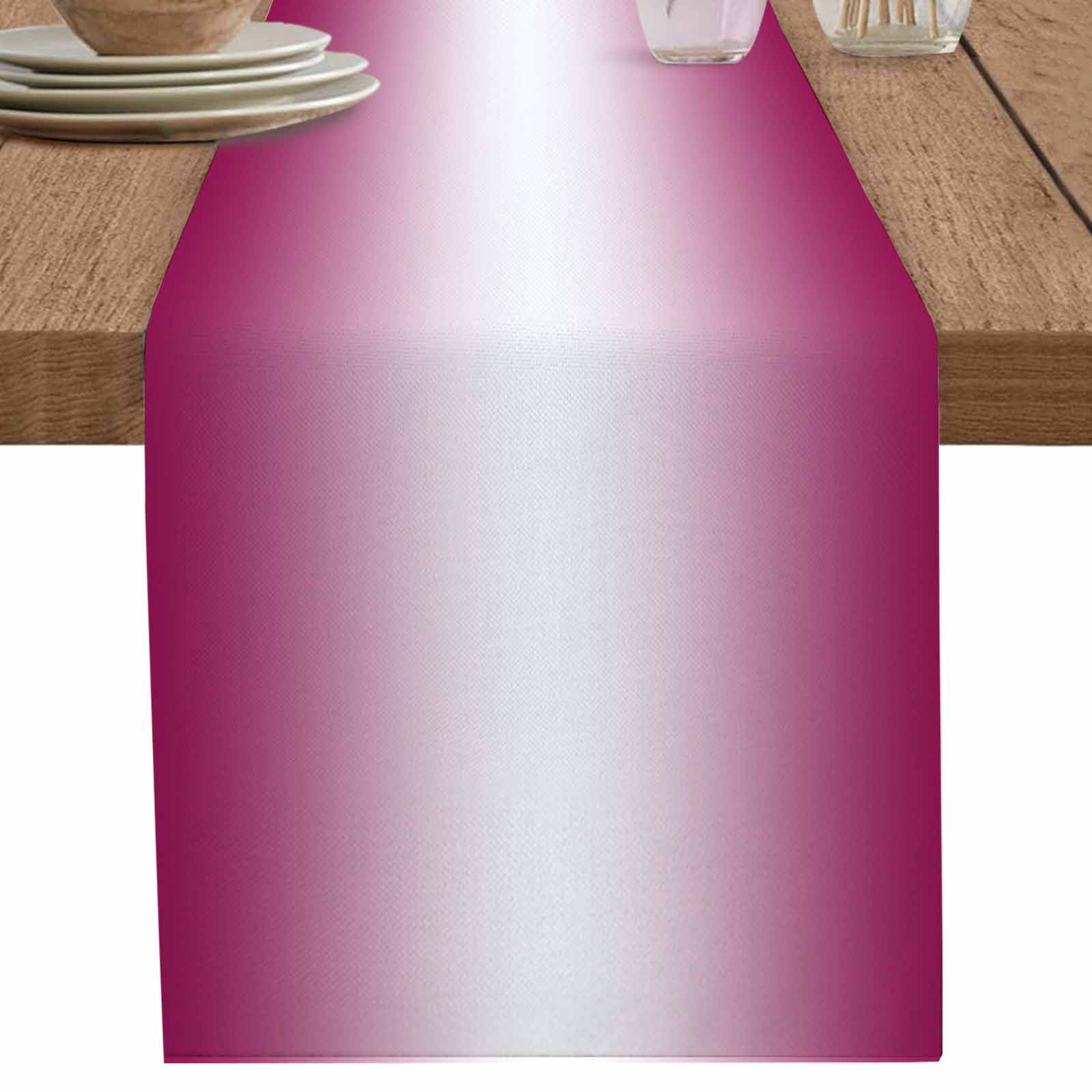 nqOlkjepod Rose Red Ombre Table Runner 72 Inches Long Farmhouse Dress ...