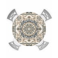 thumbnail image 1 of nqOlkjepod Sage Green Beige Boho Round Tablecloth, Fitted Table Cover with Elastic for 36"-44" Round Tables, Southwestern Geometric Ethnic Table Cloth Outdoor Dinning Party Waterproof Tablecloths, 1 of 6