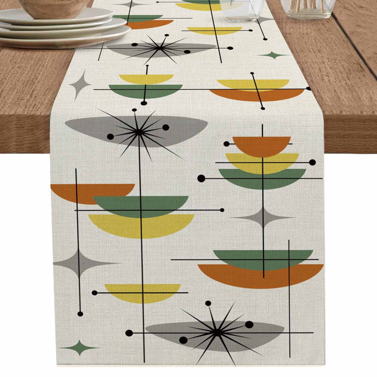 nqOlkjepod Sage Green Boho Table Runner 72 Inches Long Farmhouse Dress ...