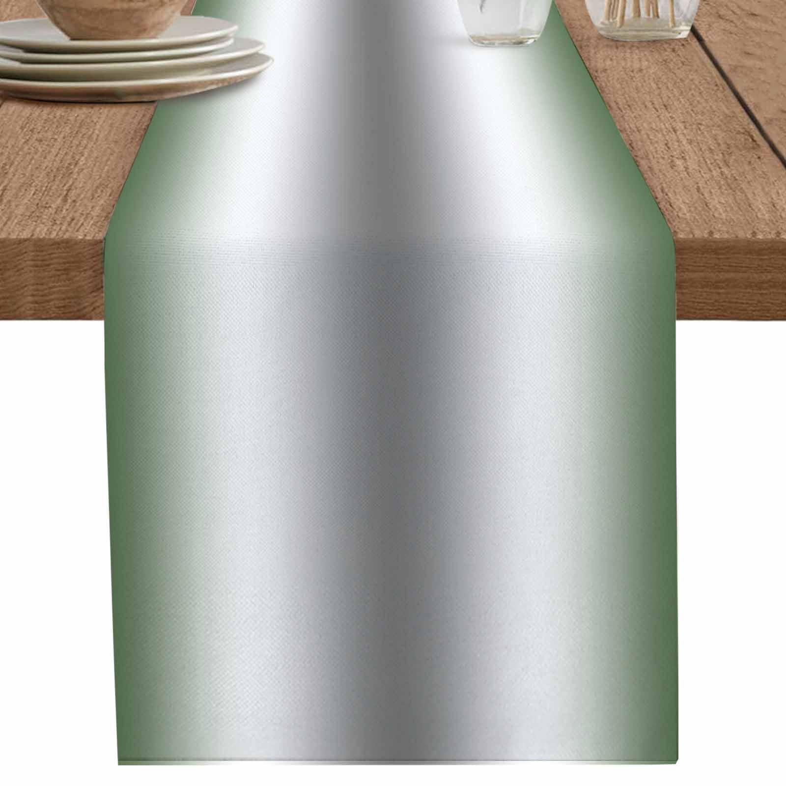 nqOlkjepod Sage Green Grey Table Runner 120 Inches Long Farmhouse Dress ...