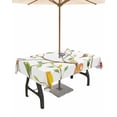 thumbnail image 1 of nqOlkjepod Spring Birds Outdoor Tablecloth with Umbrella Hole & Zipper, Watercolor Animals Tree Branch Leaves Rectangle Table Cover 60x84 Inch, Dining Waterproof Table Cloth Protector for Patio, 1 of 7
