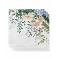 thumbnail image 1 of nqOlkjepod Spring Floral Cloth Napkins Set of 4 Reusable Dinner Napkins, Vintage Botanical Leaves Cocktail Napkin Washable Table Napkins for Wedding/Holiday Party/Baby Shower 20"x20", 1 of 8