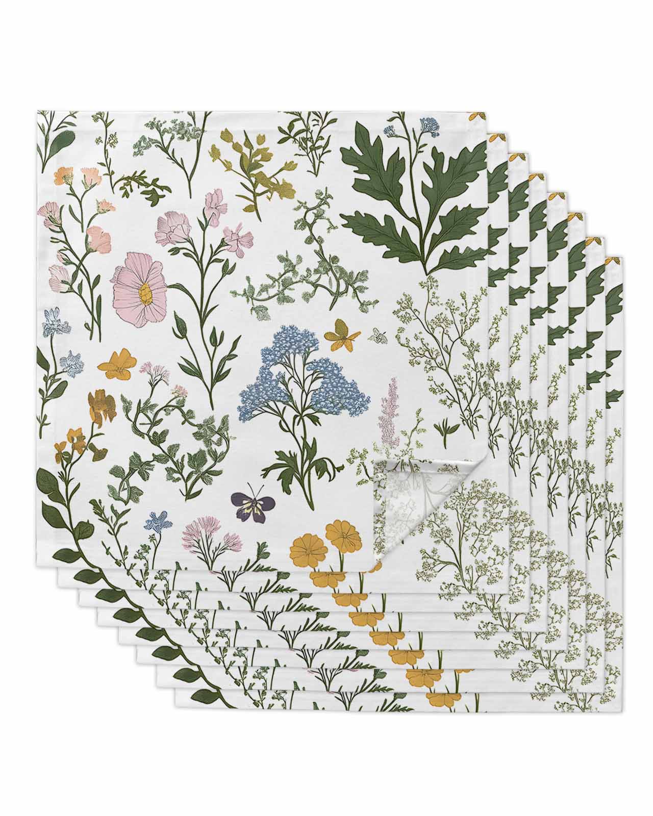 Holiday Botanical Napkins, Set of 4