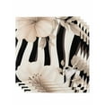 thumbnail image 1 of nqOlkjepod Stripes Floral Cloth Napkins Set of 4 Reusable Dinner Napkins, Spring Flower Zebra Animal Pattern Floral Cocktail Napkin Washable Table Napkins for Wedding/Party/Baby Shower 20"x20", 1 of 8