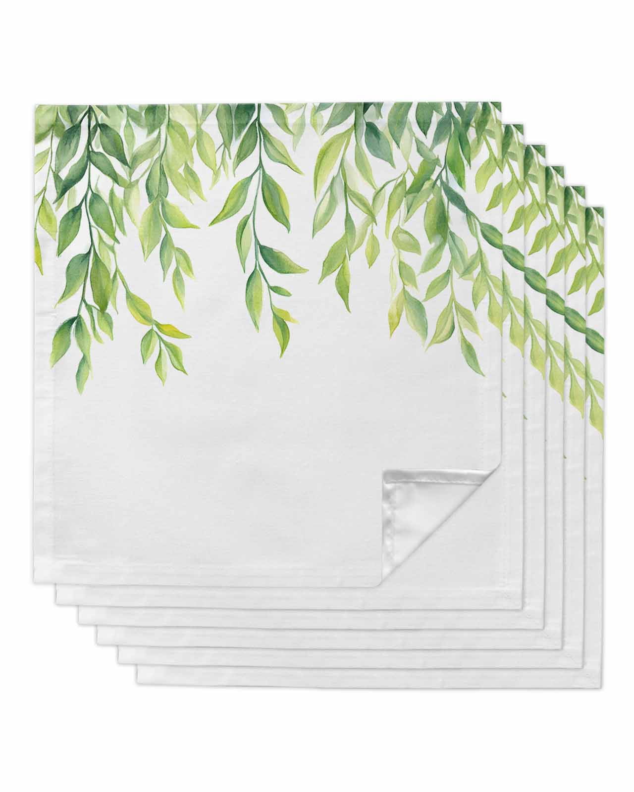Holiday Leaves Cloth Napkin Set of 4