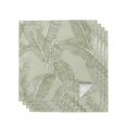 thumbnail image 1 of nqOlkjepod Summer Palm Leaf Cloth Napkins Set of 4 Reusable Dinner Napkins, Green Tropical Bloom Silhouettes Cocktail Napkin Washable Table Napkins for Wedding/Holiday Party/Baby Shower 20"x20", 1 of 8