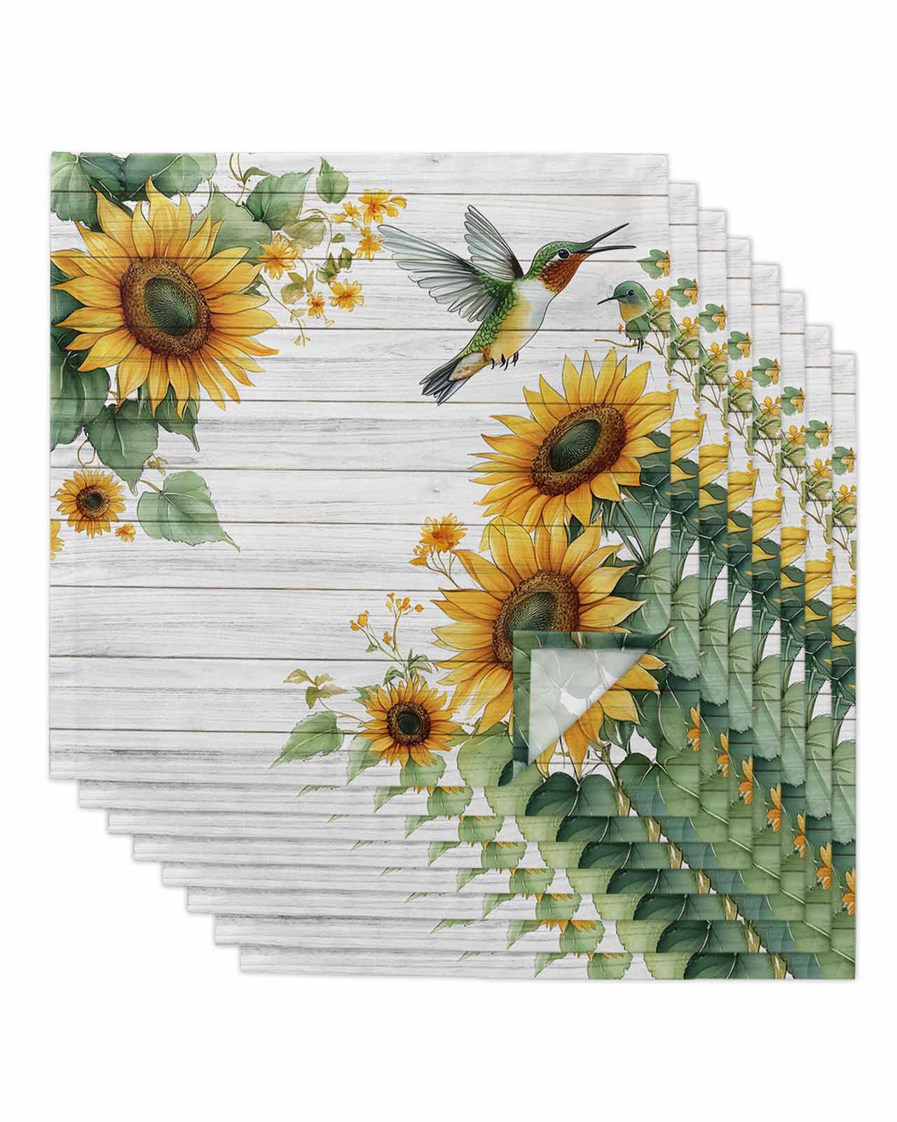Hummingbird Beverage Napkins - 40 Count, 5x5 Inch Cocktail Napkins, Spiritual Visitor Design