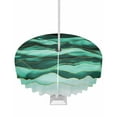 thumbnail image 1 of nqOlkjepod Teal Turquoise Marble Outdoor Tablecloth with Umbrella Hole & Zipper, Abstract Wave Lines Round Table Cover 60 Inch, Dining Waterproof Table Cloth Protector for Patio/Party/Picnic, 1 of 7