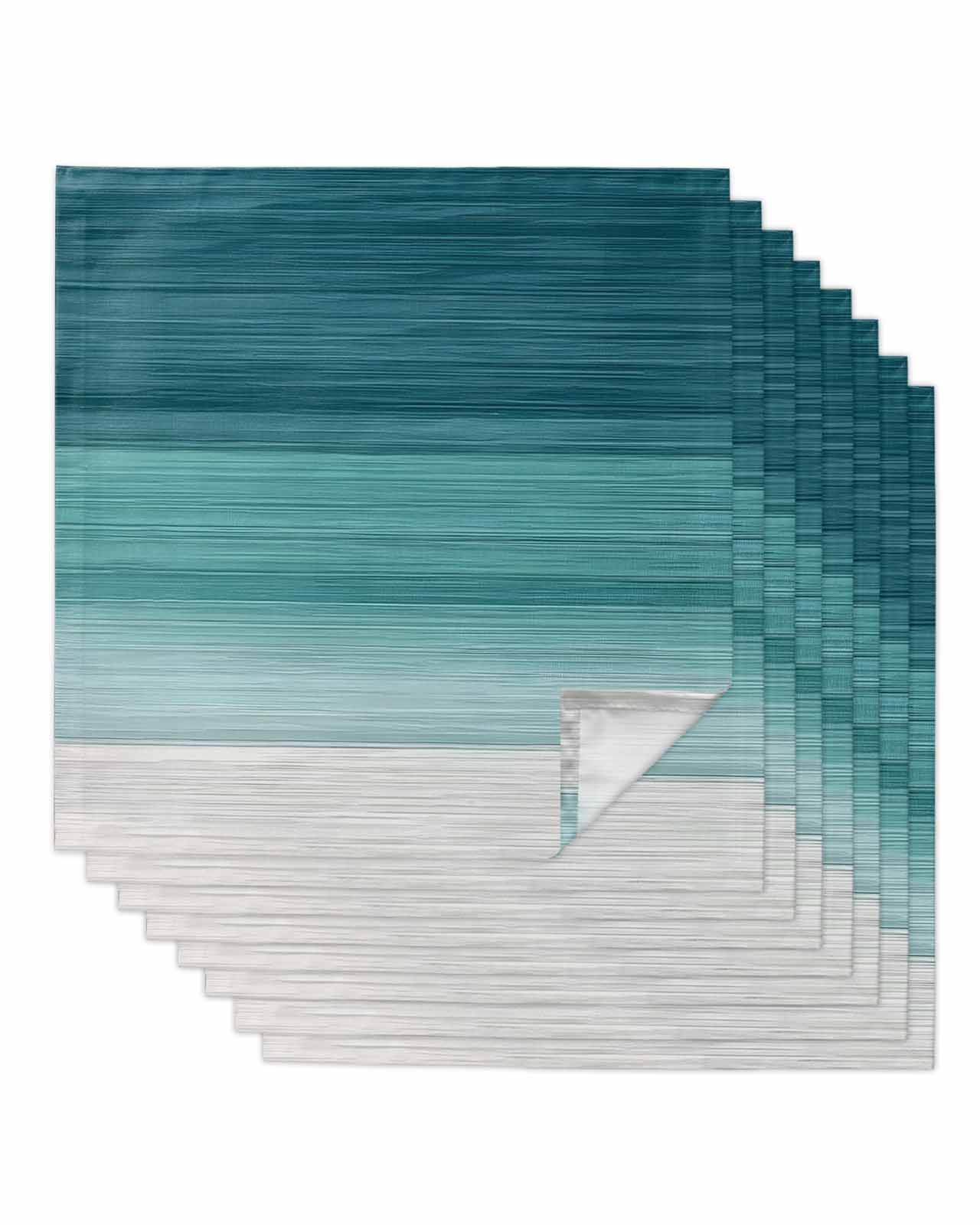 Teal Organic Diamonds Cloth Napkin Set main image 1