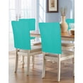 thumbnail image 1 of nqOlkjepod Turquoise Chair Covers Set of 8, Decorative Chair Back Cover, Modern Pure Turquoise Dining Room Chair Slipcovers Removable Chair Protectors Covers for Party Banquet, 1 of 7