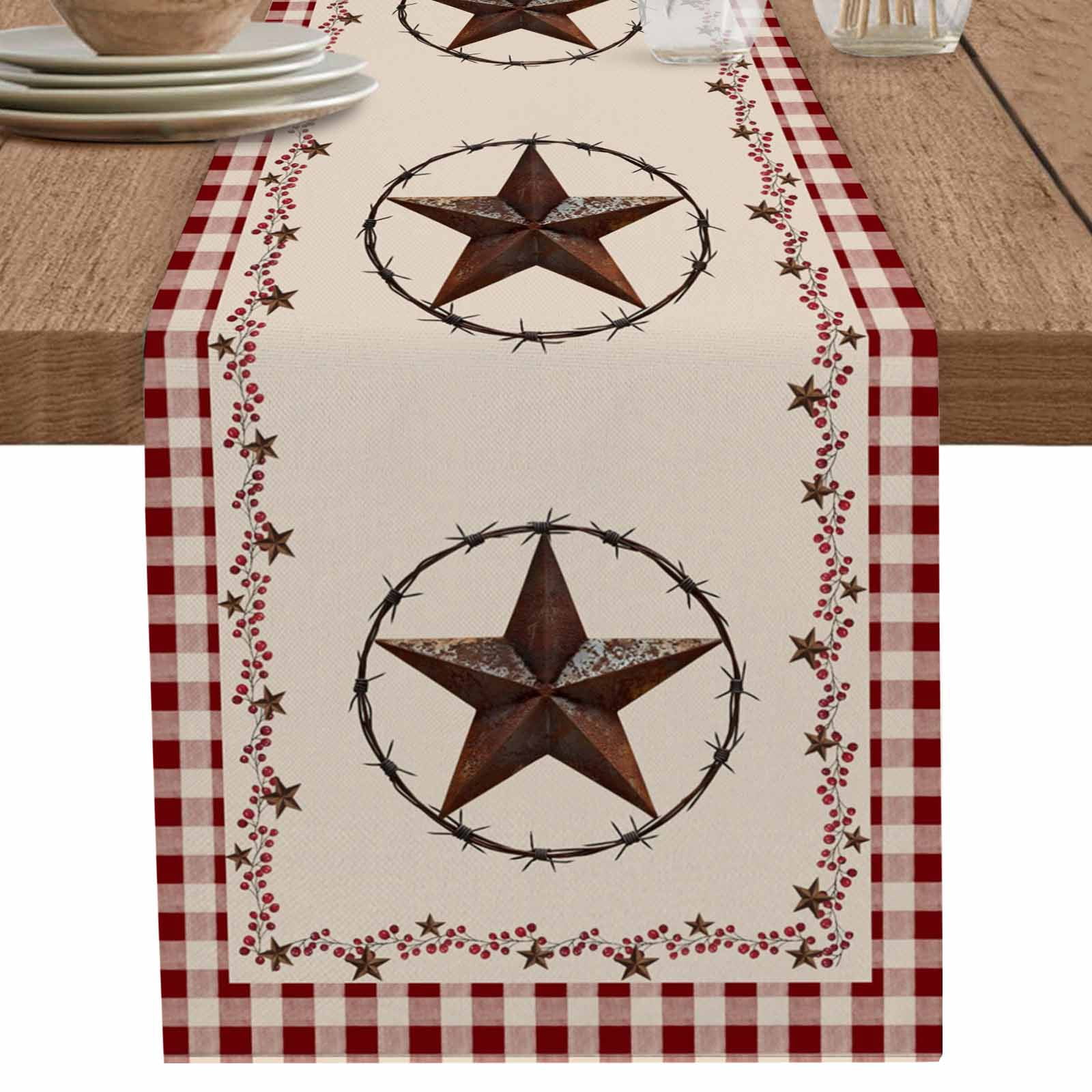 nqOlkjepod Western Table Runner 72 Inches Long Farmhouse Dress Scarves ...