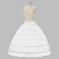 Full Shape 6 Hoop Skirt Ball Gown Petticoat Underskirt Slip for Wedding  Dress