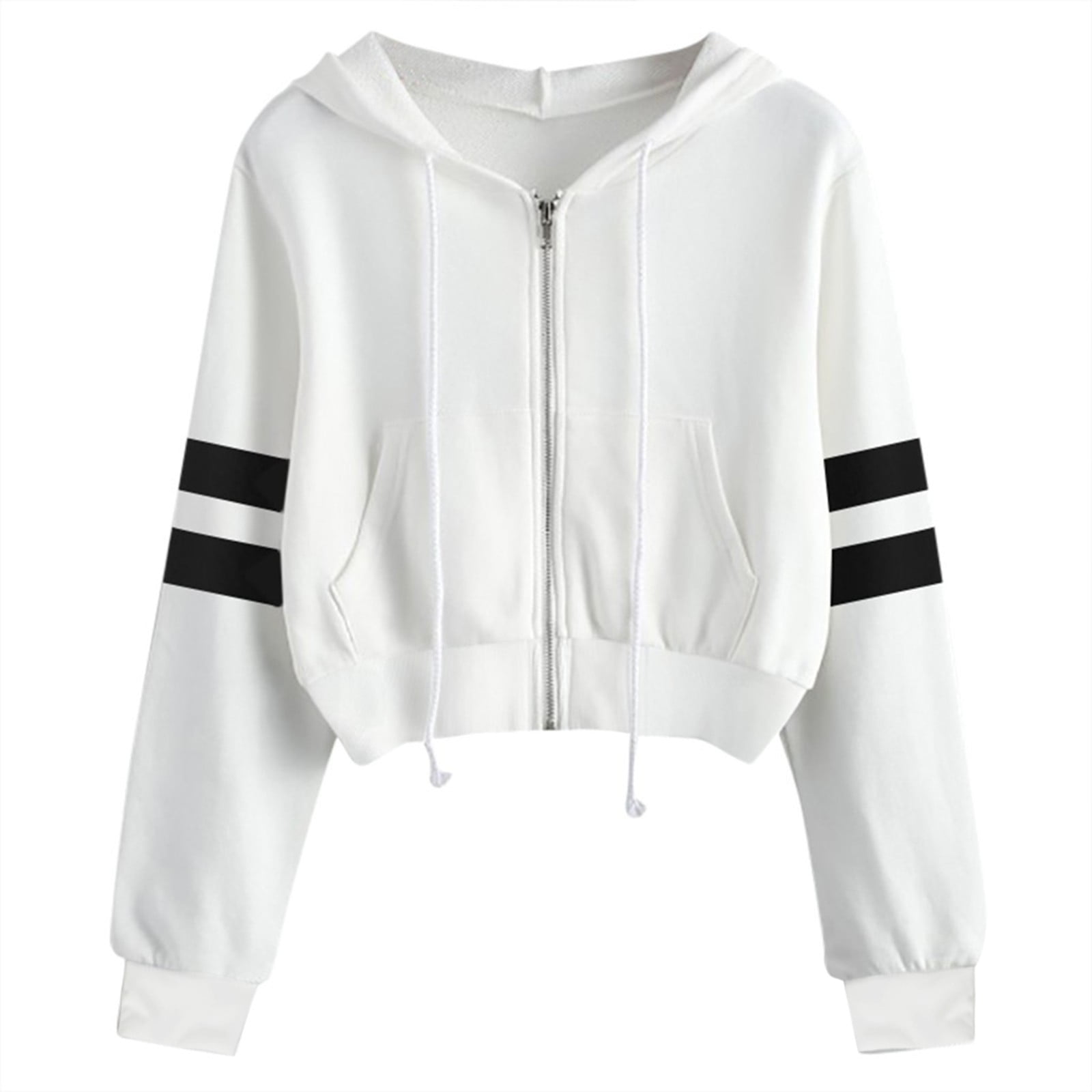 nsendm Cropped Hoodie Sweatshirts for Women It's Just A Bunch of Hocus  Pocus Long Sleeve Shirt Half Zipper Lapel Casual Pullover Top Hoodies For  Women Plus Size - Walmart.com