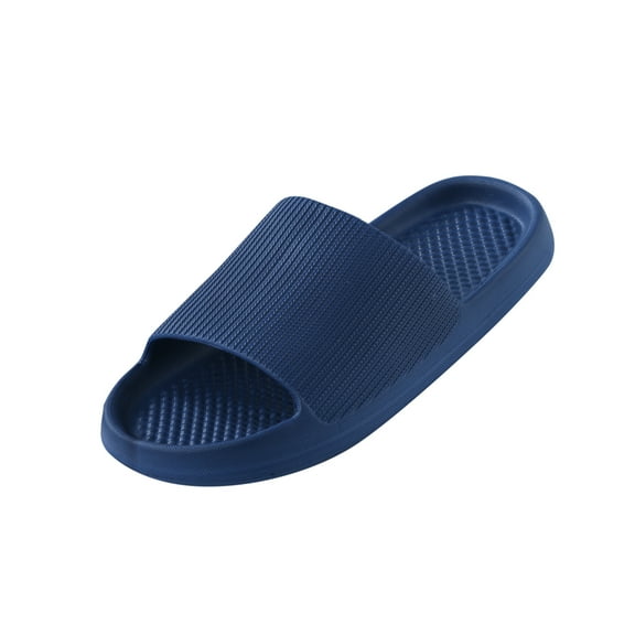 nsendm Edema Slippers for Men Extra Wide Width Men And Women Home Slippers Slippers Flat Slipper Socks Men Grippers Dark Blue 10
