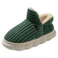 thumbnail image 1 of nsendm Female Shoes Adult Slipper Socks for Women Grippers Cute and Cotton Slipper Shoes Hard Bottom Slippers for Women Wide Green 9, 1 of 5