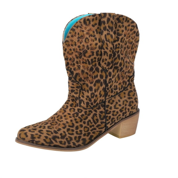 nsendm Female Shoes Adult Snakeskin Boots Women High Cowboy for Women Shoes Fashion for Women Boots Women's Chocolate Knee High Boots for Women Brown 8