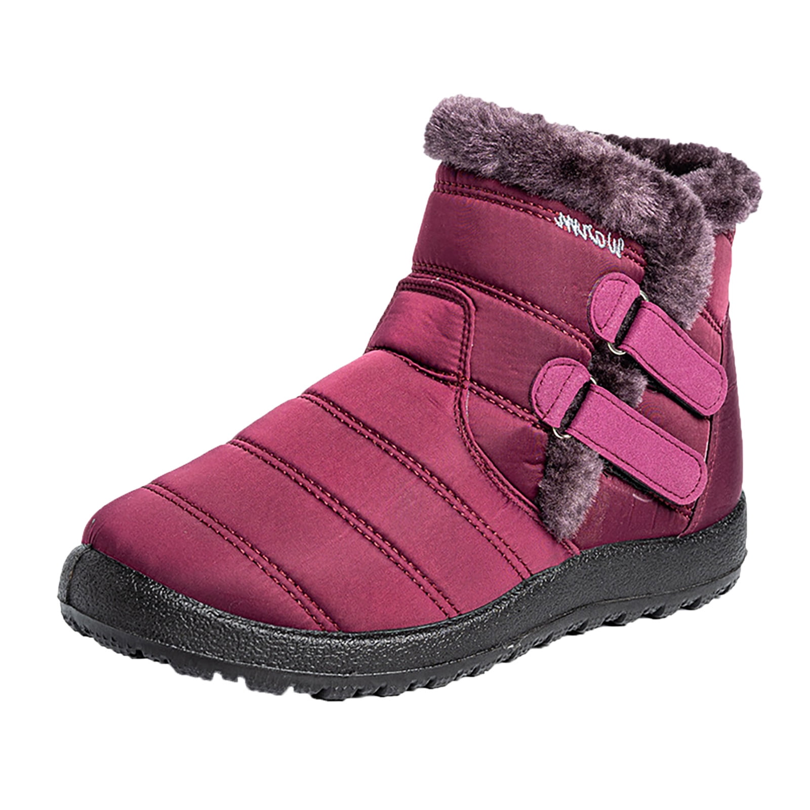 nsendm Female Shoes Adult Snow Boots for Women Knee High Winter Boots Boots  Boots for Women Women's Shoes for Winter Water Proof Boots for Women Navy 7  