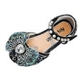 thumbnail image 1 of nsendm Female Shoes Little Kid Natives Girls Princess Girls Baby Princess Single Shoes Leather Shoes Dance Performance Shoes Girl Shoes Size 8 Black 13.5, 1 of 4