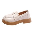 thumbnail image 1 of nsendm Female Shoes Toddler Girls Dress Shoes Size 12 Casual Shoes Boys and Girls Leather Shoes Solid Color Soft Slip On Snow Boots Kids Size 1 White 11, 1 of 7