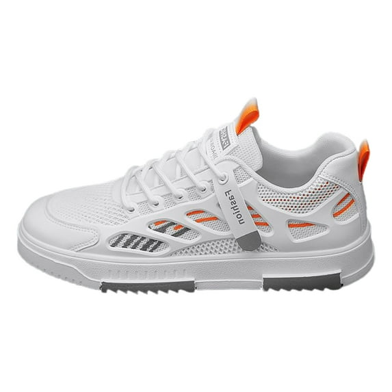 nsendm Male Fashion Sneakers Adult Sneaker Storage for Men High Tops White Shoes Men's Hundred Shoes Men's Models Lightweight Soft Sleek Mid Sneaker Men Grey 8.5