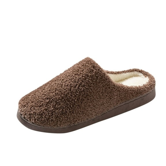 nsendm Male Shoes Adult Animal Slippers for Men Size 14 Slippers Flat Bottom Non Slip Short Plush Warm Comfortable Solid Bear Feet Slippers Men A 11