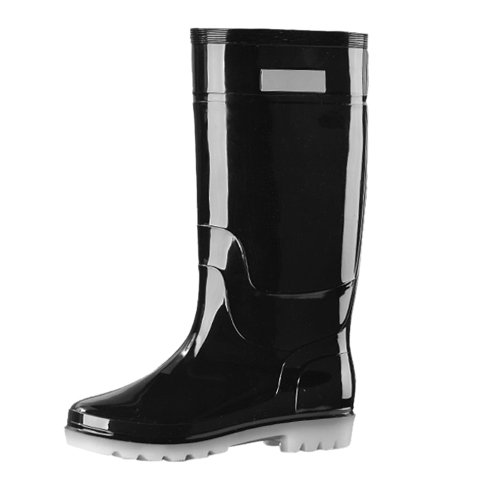 nsendm Male Shoes Adult Mens Boots Leather Wide Width rain boots