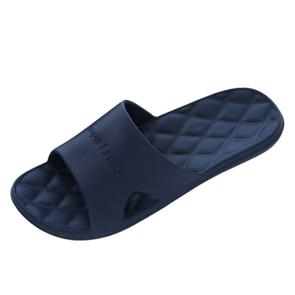 nsendm Male Shoes Adult Mens Slippers Size 14 Wide Width Memory Foam Men's Couples Bathroom Slippers Men's slipper Jets Slippers for Men Dark Blue 11