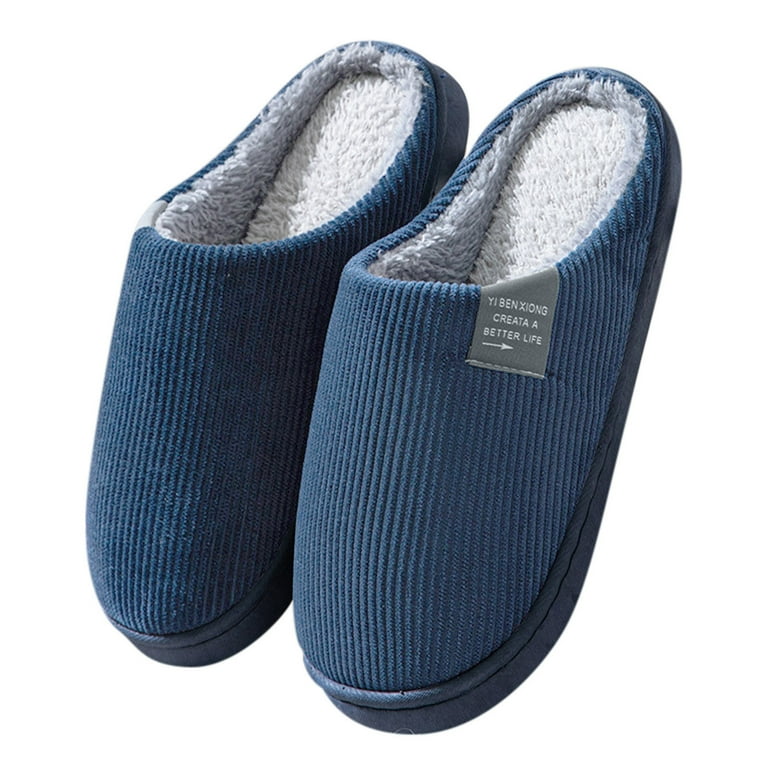 nsendm Male Shoes Adult Mens Wide Width Slippers Slip on Plus