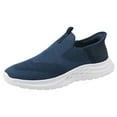 thumbnail image 1 of nsendm Male Shoes Adult Size 14 Casual Men Shoe Fashionable New Pattern Simple Solid Color Lightweight Comfortable All Mens Suede Shoes Casual Blue 8.5, 1 of 7