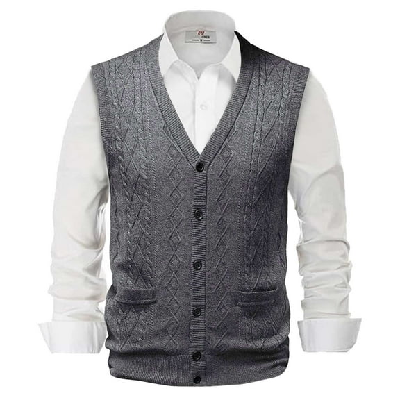 nsendm Mens Sweater Vests,Big and Tall Casual Sweater Vest