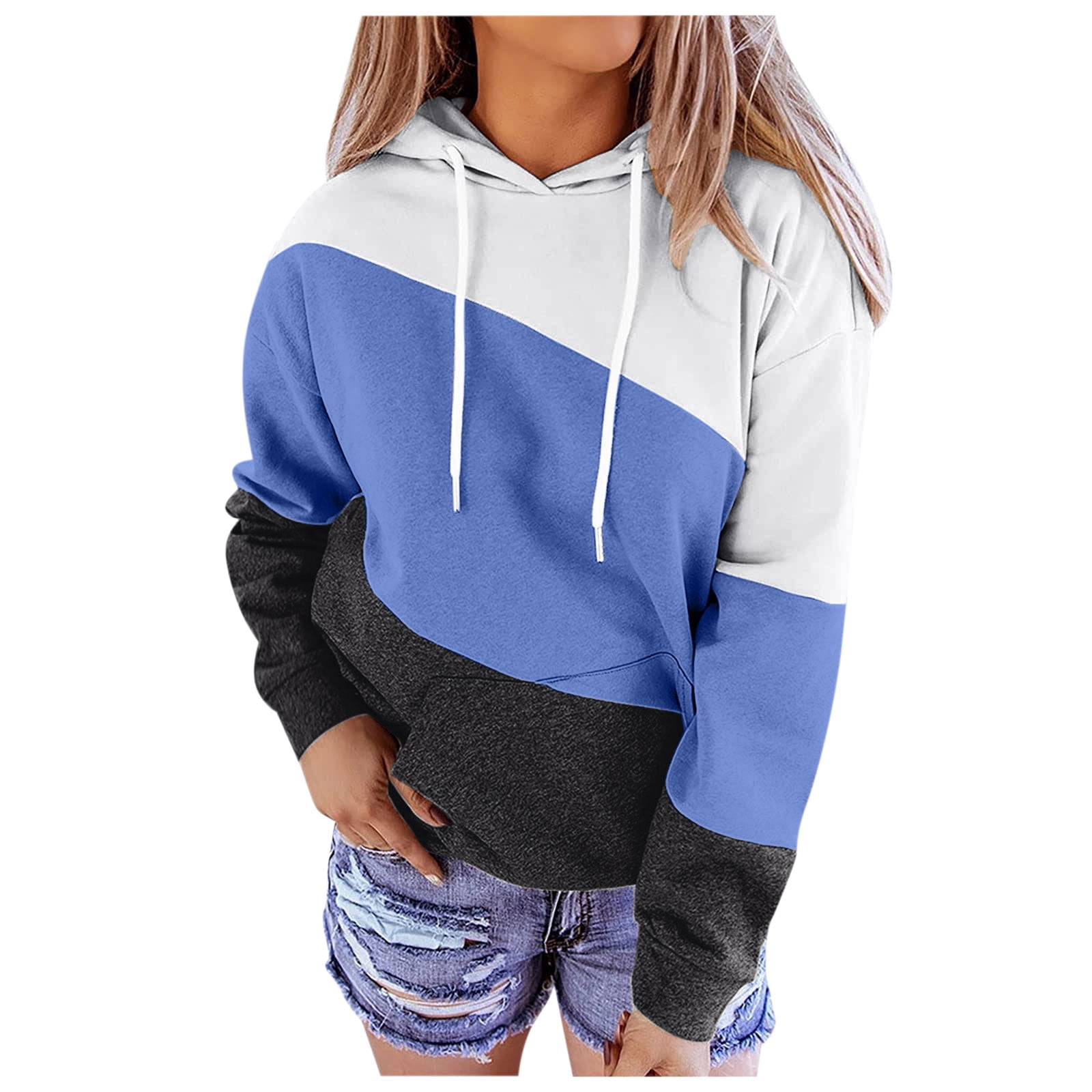 nsendm Short Sleeve Hoodie Women's Oversized Half Zip Sweatshirt Drop  Shoulder Long Sleeves Collar Quarter 1/4 Zipper Pullover Hoodies For Women  With Zipper - Walmart.com