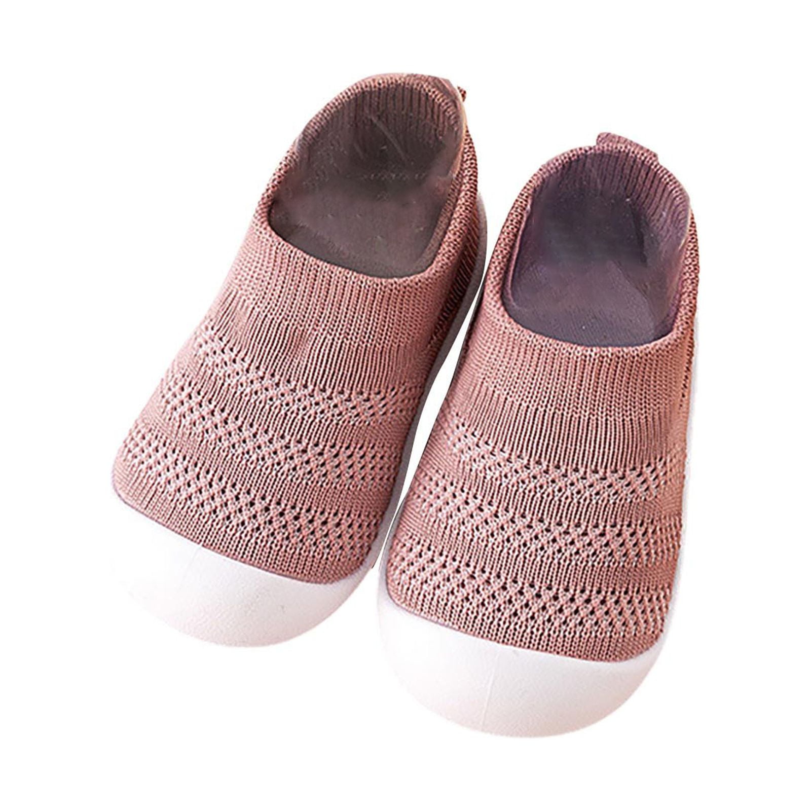 nsendm Unisex Sandal Soccer Slides Kids Boys Shoes Sneakers Flat Bottom Non  Slip Half Open Toe Slip Breathable Soft Toddler Jelly Sandals Pink 4 