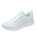 thumbnail image 1 of nsendm Women's Summer Slip-on Comfort Walking Sneaker Slip On Walking Sneakers Women Laces White 41, 1 of 5