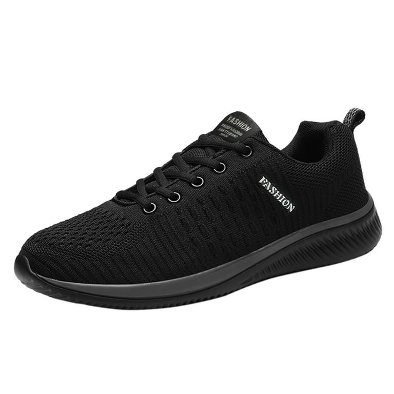 nsendm Womens Sneakers Wide Width 6.5 Breathable Outdoor Couples Lace Up  Runing Shoes Womens Flat Sneakers Wide Width Black 11