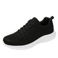 thumbnail image 1 of nsendm Womens Walking Shoes Lightweight Comfortable Casual Slip On Fashion Sneakers Slip On Backless Sneakers Women Arch Support Black 37, 1 of 5