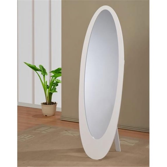 nspire 503-765WT Infinity Ii-Cheval Mirror, White