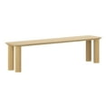thumbnail image 1 of !nspire Mid-Century Modern Solid Wood 71" Bench - Natural, 1 of 6