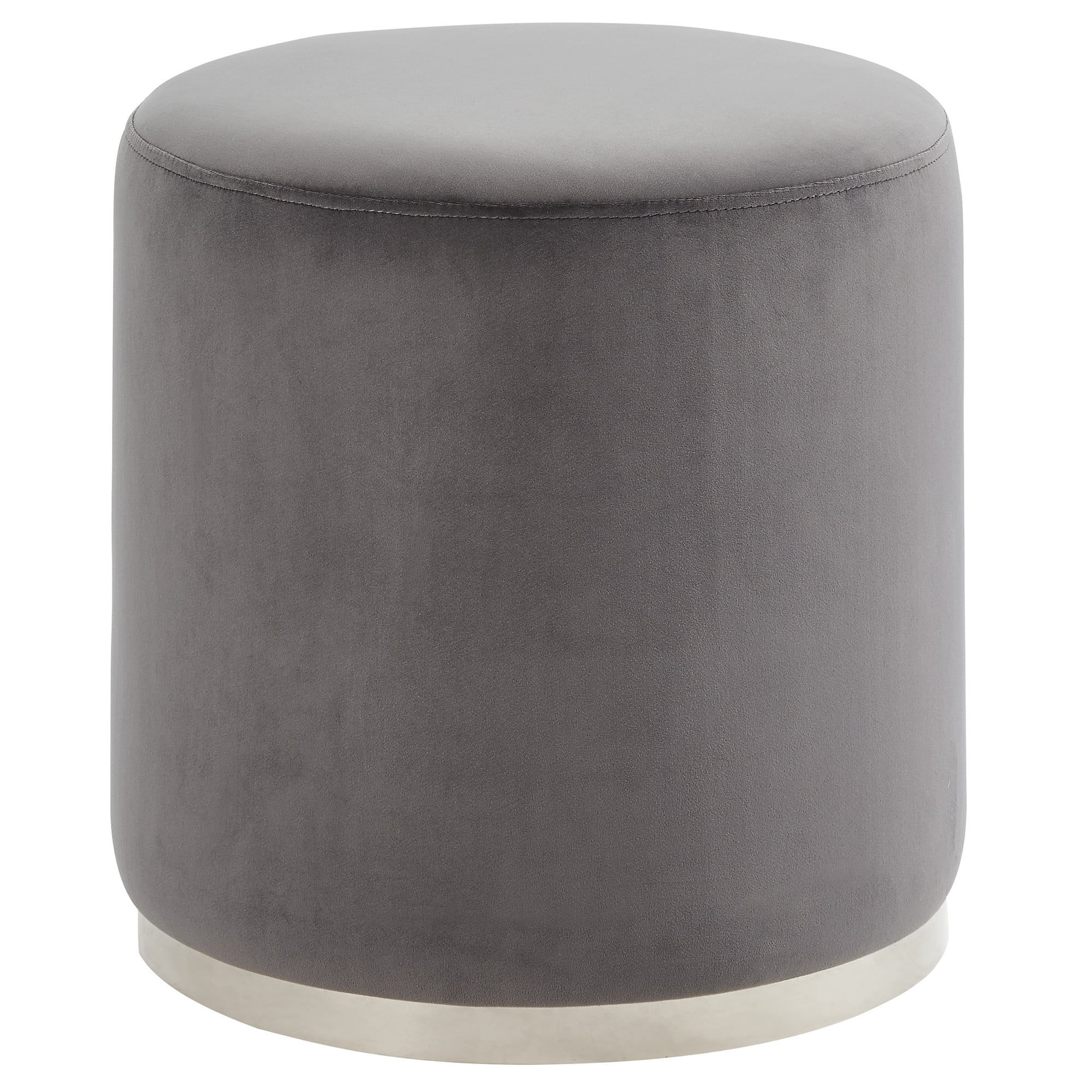 !nspire Round Velvet Ottoman
